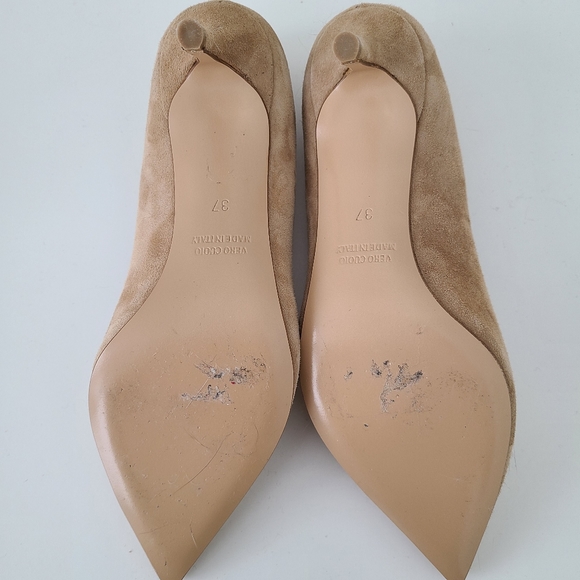 NWOT made in Italy Suede Heels - Picture 4 of 6